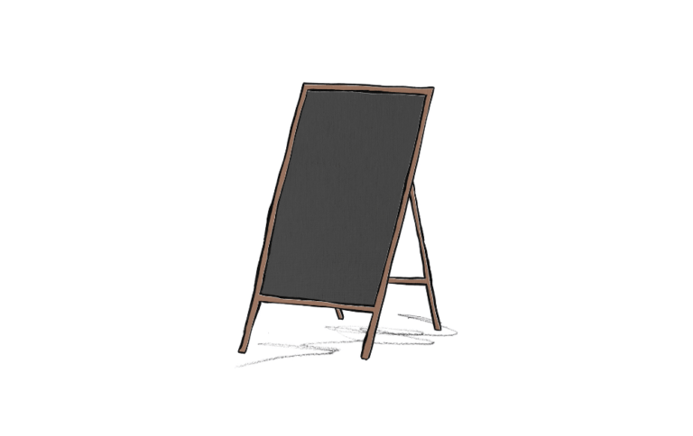 Illustration of a chalkboard